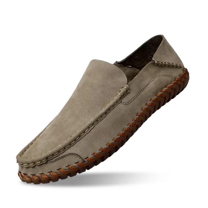 Nomad-Ashstone-Taupe Nomad - Ultra Comfortable Supreme Comfort Slip-On Moccasin Loafers - Image 1